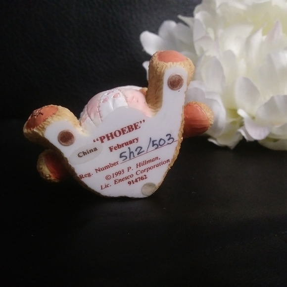 SOLD- 3/$10🌟 Cherished Teddies "Phoebe" February Figurine Statue Bear - Picture 7 of 10